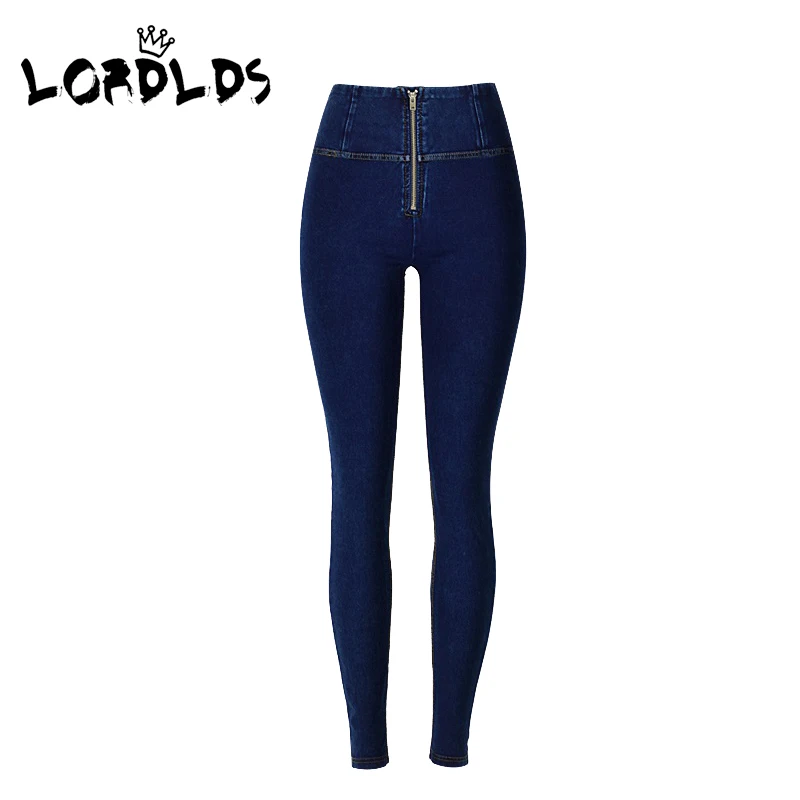 

LORDLDS Women Jeans 2019 High waist Push Up Skinny Black Blue Denim Pencil Pants trousers Casual Clothing for women
