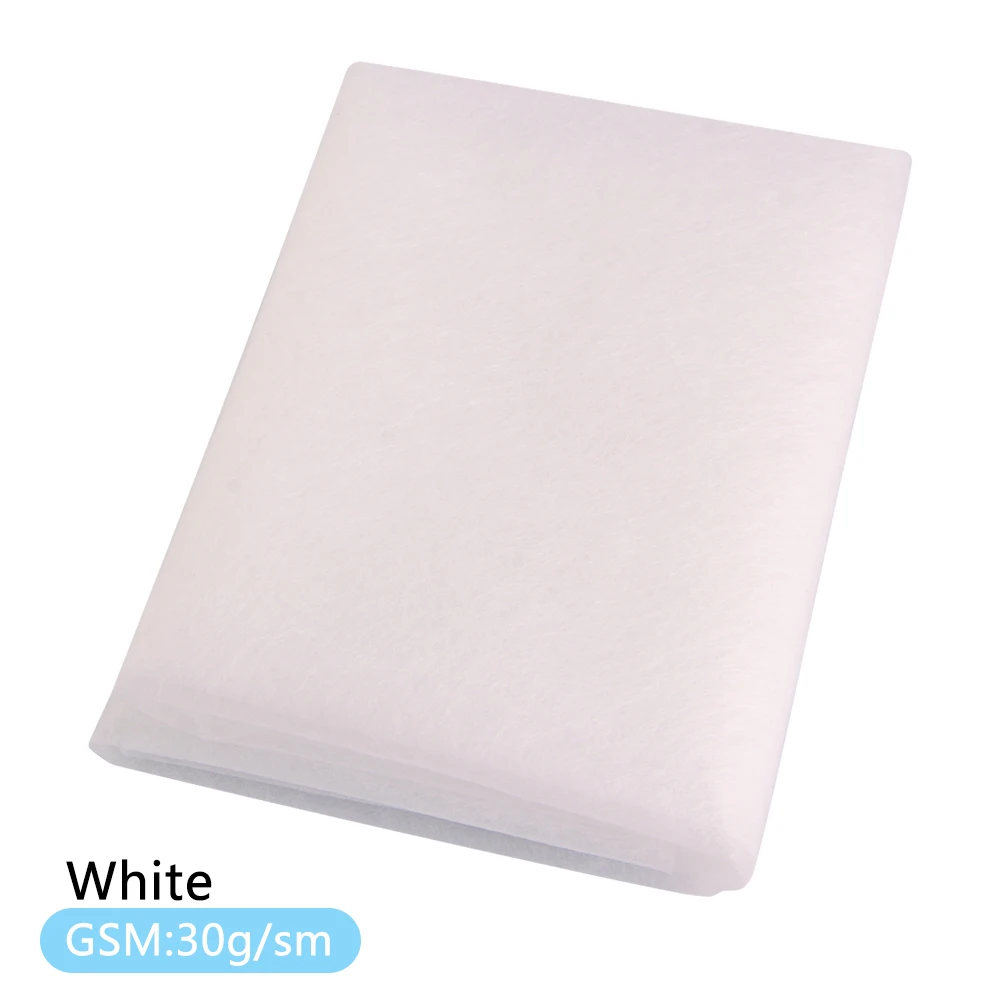 50cm x 110cm/조각 패치 워크 심지 직물 Telas 양면 접착 테이프 퀼트 패브릭 크림 화이트 배팅 액세서리