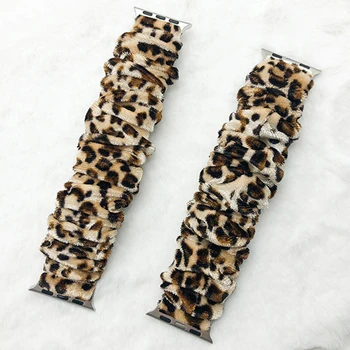 

Hair Band Watch Strap Soft Pattern Printed Fabric Wristband Compatible with Apple Watch Band Clock Watches Wristband H-best