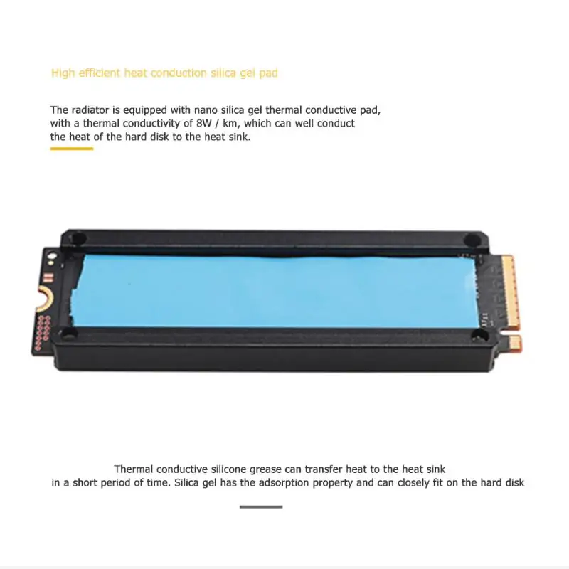 M.2 2280 SSD радиаторы температура тепла OLED экран цифровой дисплей термопрокладки алюминиевый сплав M.2 охладитель