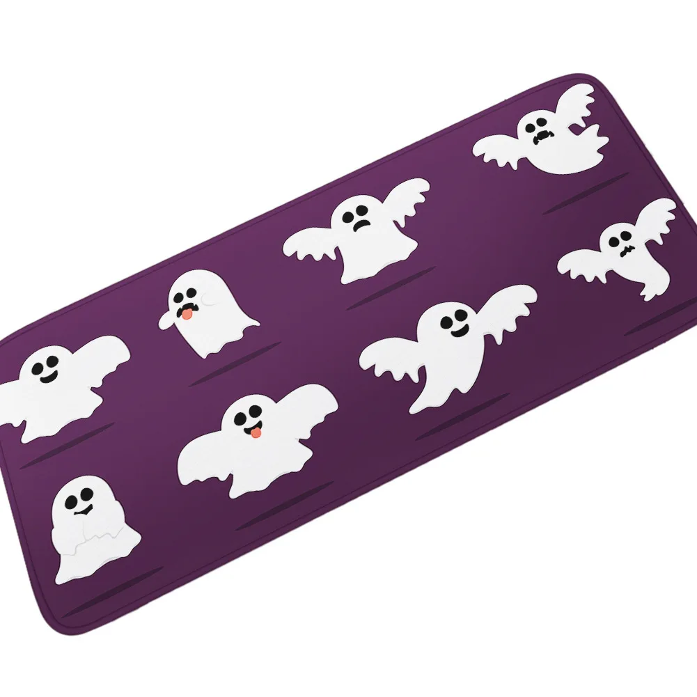 Zeegle Halloween Printed Kitchen Long Carpet Living Room Rug Anti-slip Hallway Carpet Washable Bedside Carpet Mat Bathroom Rug - Цвет: KAB