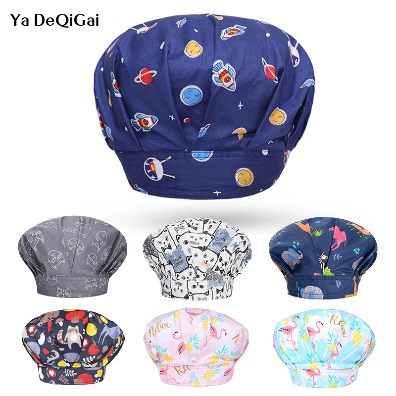 

Restaurants Breathable Hotel Cook Cap chef Accessories Dust proof Cooking Cap New Men Women housework Hat Elastic Kitchen Hats