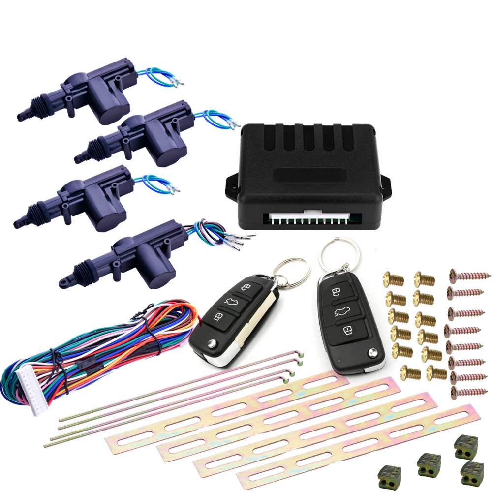 

Universal Car Power Door Lock Actuator 12-Volt Motor (4 Pack) Car Remote Central control Locking Keyless Entry System