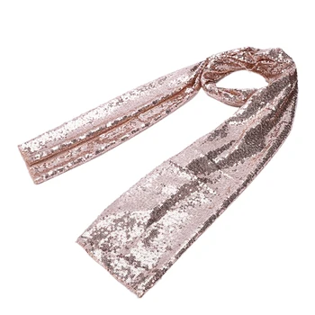 

Table Runner Wedding Party Decorations Bling Cloth Rose Gold