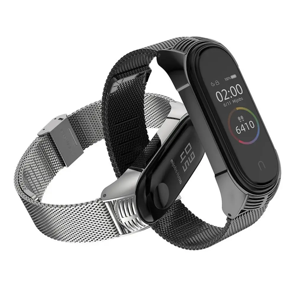 Металлический ремешок для mi Band 4 для Xiao mi 4 3 World NFC mi lan, браслет на запястье, браслет, ремешок для часов