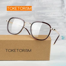 Toketorism, Золотая оправа, ретро очки для мужчин и женщин, винтажные оптические очки 110 г
