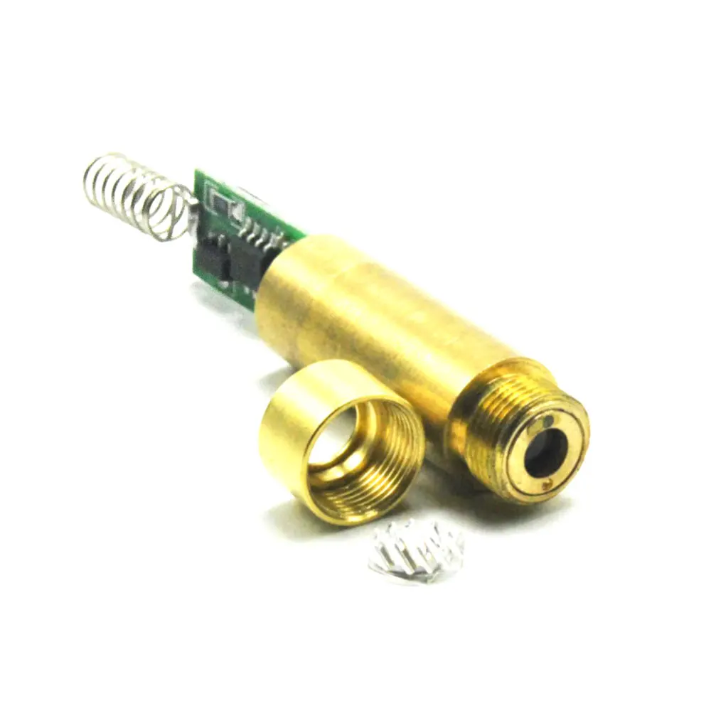 2pcs 532nm 5mW 3 V-3,7 V зеленый лазерный диодный модуль с пружиной и Драйвером