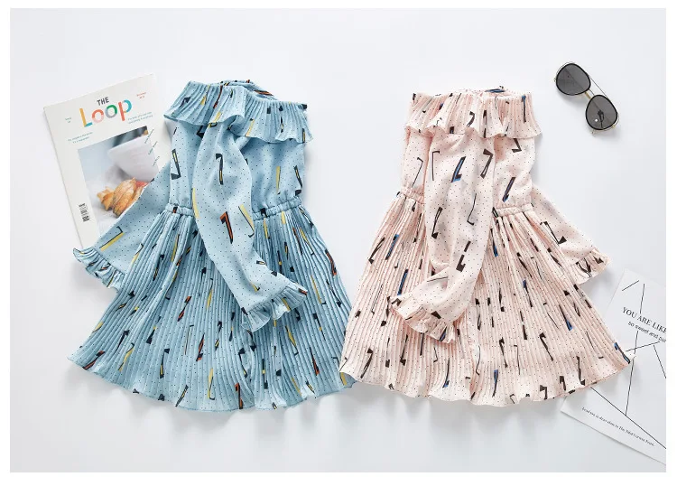 School Teenagers Big girls chiffon Dress Little girls Floral Dresses Spring 2020 kid clothes for 3 4 5 6 7 8 9 10 11 12 13 years (2)
