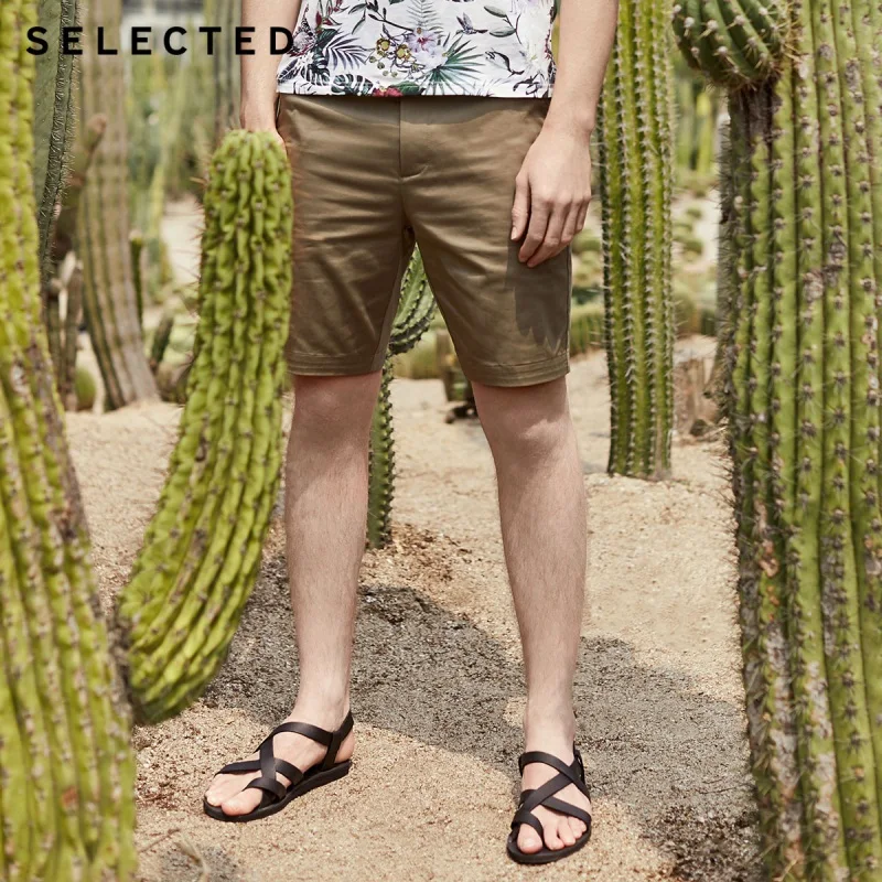 SELECTED Men's Summer Slim Fit Knee-length Shorts S|4192SH535 SELECTED Men's Summer Slim Fit Knee-length Shorts S|4192SH535