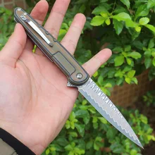 

Knife Folding Knives Sharp Damascus Steel Blade G10 Handle Portable Outdoor Survival Tactical Pocket Knife EDC Hand Tools