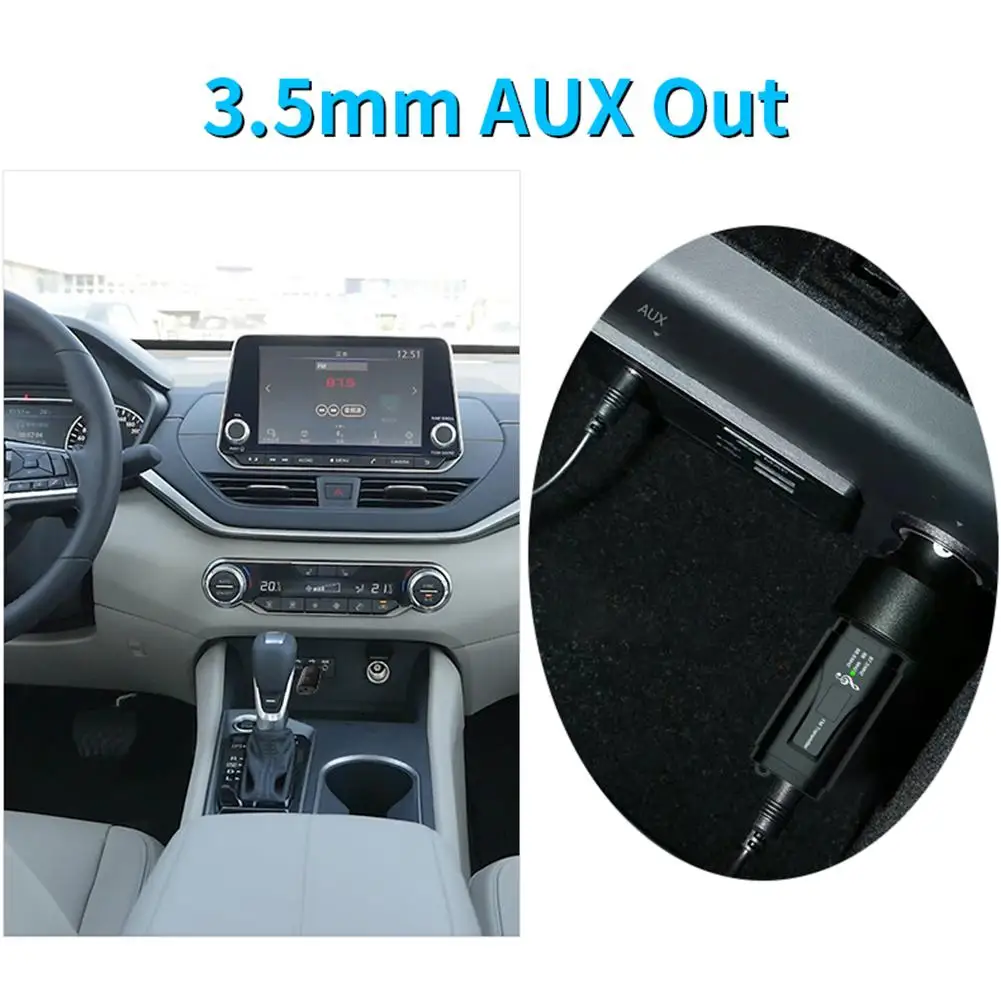 USB автомобильный портативный приемник Bluetooth адаптер легкий аудио fm-передатчик беспроводной адаптер Встроенный микрофон Bluetooth приемник