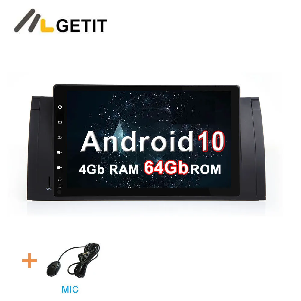 Android 10,0 Автомобильный DVD стерео gps Мультимедиа для BMW E39 E53 M5 X5 с радио WiFi BT навигация - Цвет: 4G-RAM 64G-ROM