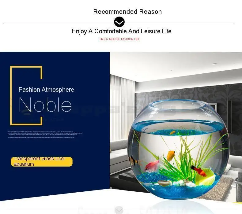 Утолщенное на заказ креативное прозрачное Круглое стекло аквариум для рыб для гостиной маленький аквариум для черепах экологический Золотой аквариум для рыб ленивые домашние