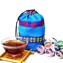 Китай 8 видов ароматов всего 50 штук пуэр чай спелый и сырой с пакетиком чая Китайский различные вкусовые пуэр чай Пуэр Пу эр Пуэр