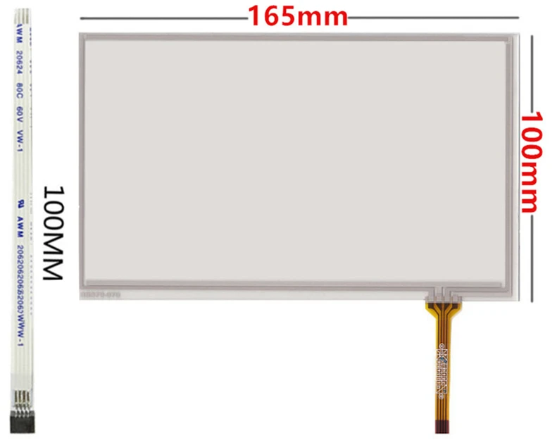Universal Digitalizador Touch Screen Painel de Vidro para Carro Alta Compatibilidade At070tn90 Hsd070idw1 165 mm x 100 mm 7 - Imagem 2
