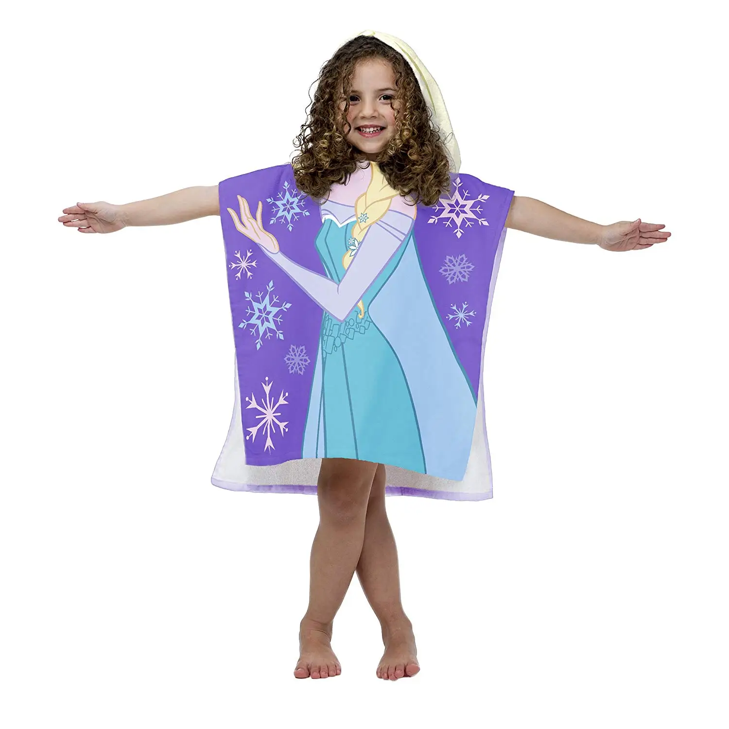 Children Mermaid Cute Cartoon Hooded Cloak Beach Towel Animal Printed Microfiber Baby Boys Girls Kids Swimming Bath Towel