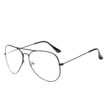 Трендовые классические очки для чтения на плоской подошве в стиле пилота, Повседневные очки для чтения в стиле ретро без градуса, новинка октября, Модные металлические очки унисекс