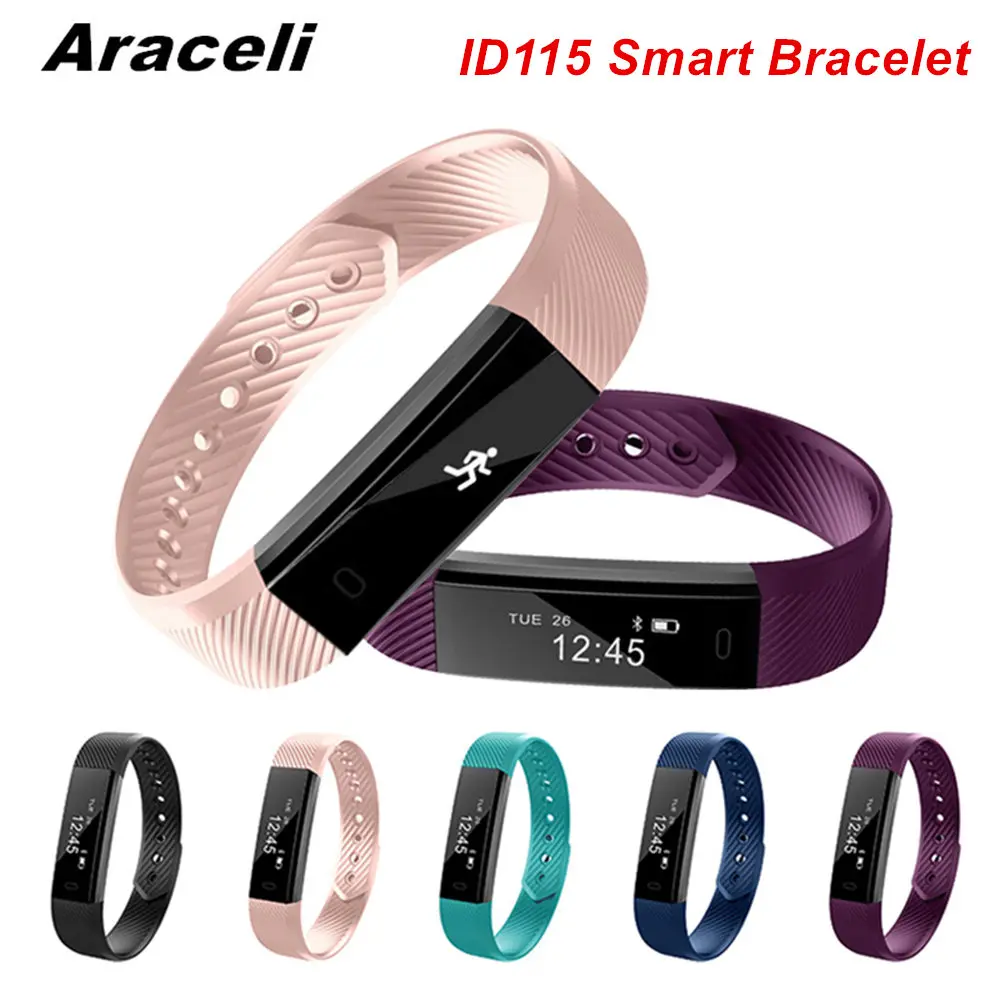 ID115 смарт-браслеты фитнес-трекер SmartBracelet Шагомер Bluetooth водонепроницаемый монитор