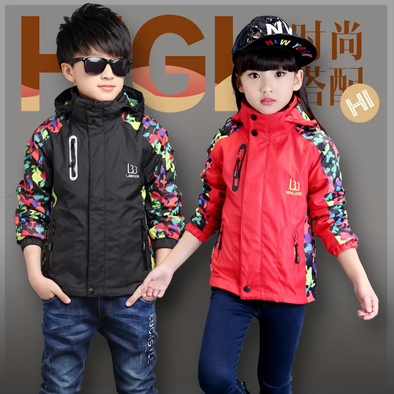 

Childrenswear New Style 2019 CHILDREN'S Jacket Coat Big Boy Deconstructable Thick plus Velvet Three-in-One Mountaineering