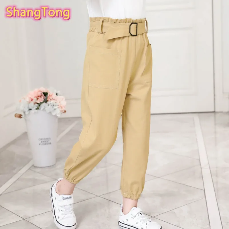 ShangTong/высококачественные вельветовые штаны для девочек; осенние утепленные леггинсы; модные детские штаны; Новинка года