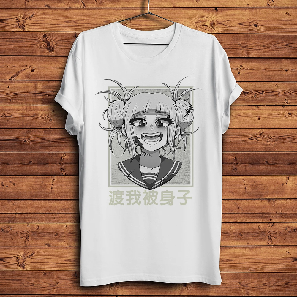 Himiko Toga Anime Graphic Unisex Summer Tee - White Casual Otaku Shirt