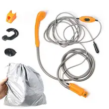 Car Washer 12V Portable Pressure Washer Car Shower Washer Set Electric Pump Outdoor Camping Car Wash Travel Cleaning Tool
