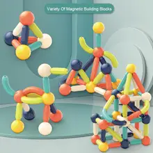 

Magnetic Construction Set Early Learning Constructor Variety Magnetic Rod Building Blocks for Boy girl toys Gift