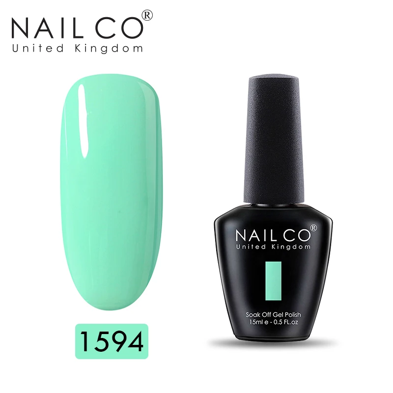 NAILCO 15 мл Гель-лак для ногтей маникюрный набор Гель-лак гели для нейл-арта бутылка из серии «сделай сам» Гель-лак УФ светодиодный Гель-лак для ногтей замочить - Цвет: 1594