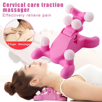 

Cervical Pillow Neck Head Pain Relief Back Massage Tractions Device Support Relax Massager Health99