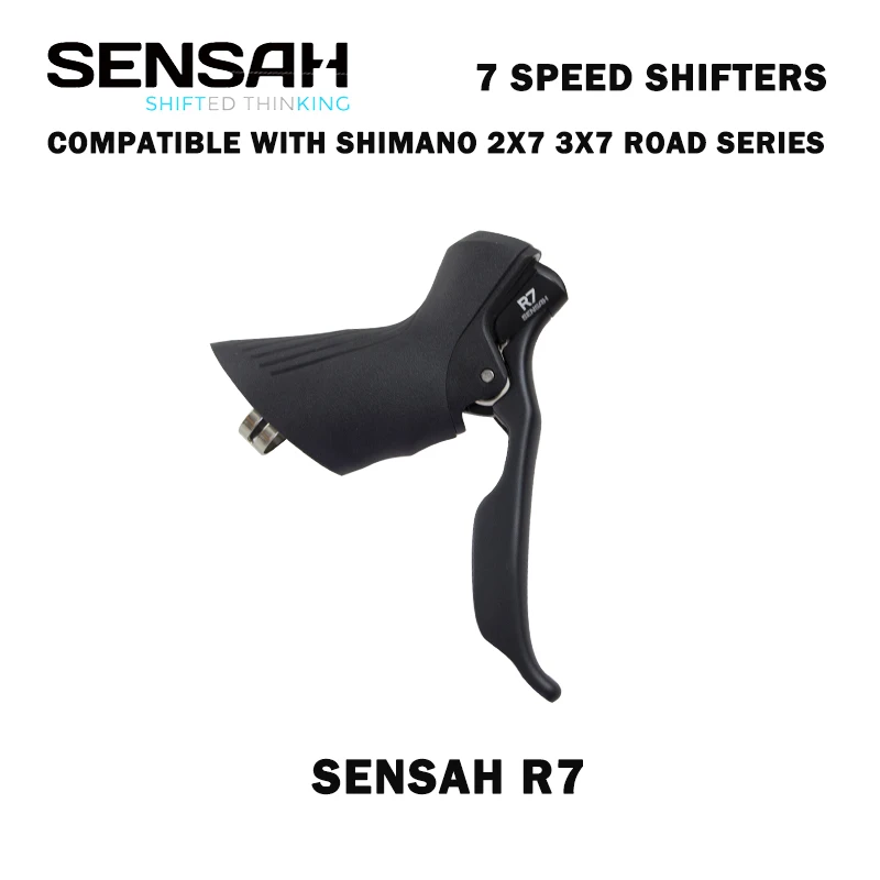 SENSAH Road Bike Shifters 2X7 Speed Lever Brake 2x7 speed Road Bicycle Derailleur Compatible for R6800 Claris Sora st-a070 STI