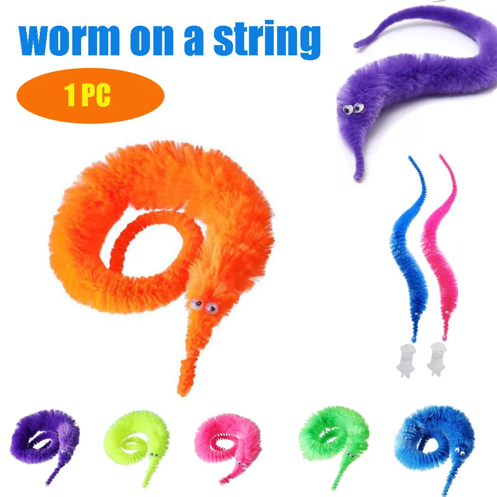 magic worm with string