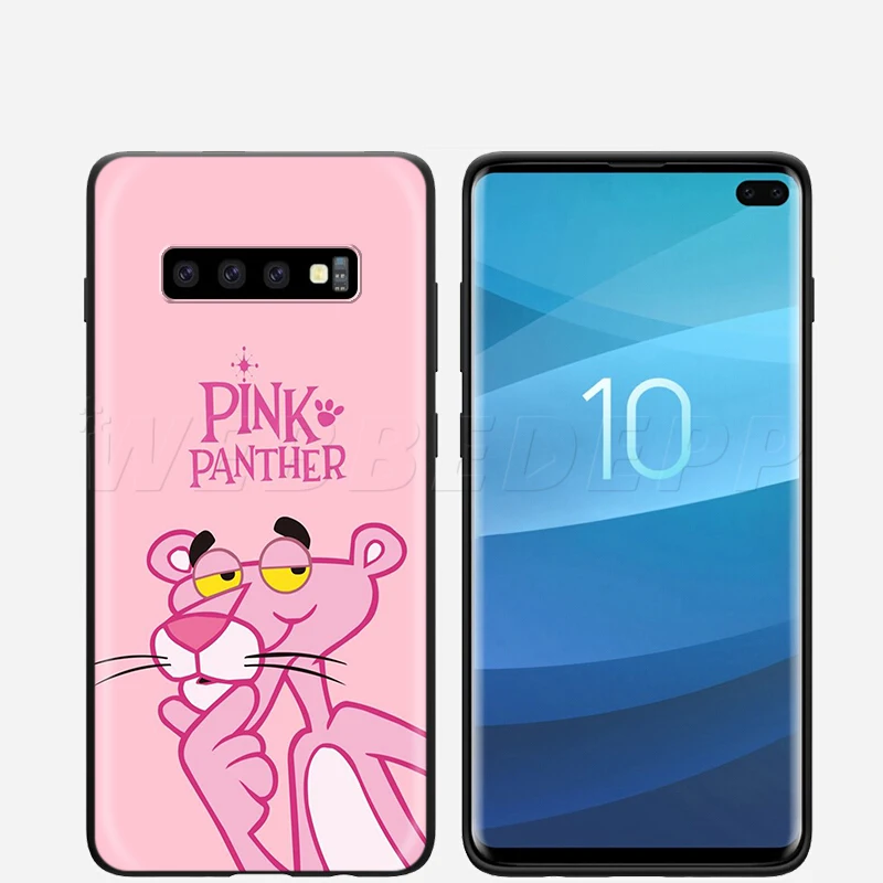 Webbedepp Красивая Розовая пантера чехол для samsung Galaxy S7 S8 S9 S10 Edge Plus Note 10 8 9 A10 A20 A30 A40 A50 A60 A70