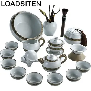 

Travel Cucina Teaset Kung Fu Afternoon Shabby Chic With Infuser Kuchnia Gongfu Mutfak Organizer Teapot Pot Chinese China Tea Set