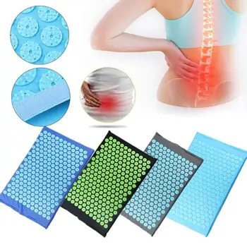 

Yoga Mat Massager Pillow Head Neck Back Foot Massage Cushion Acupressure Mat Relieve Stress Pain Acupuncture Spike Pin Pad