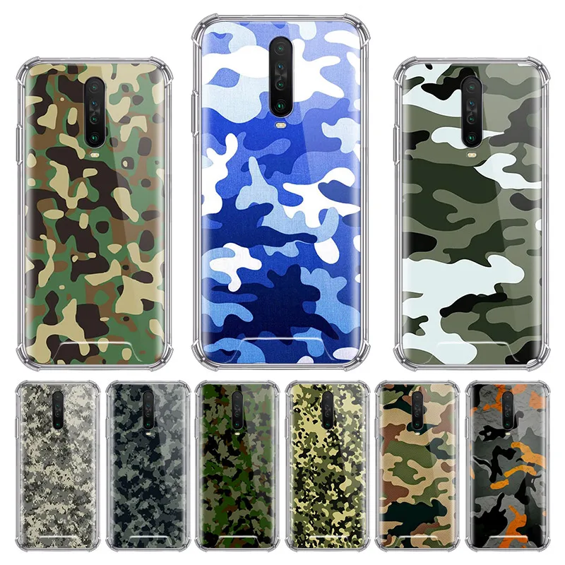 Камуфляжный армейский чехол для Xiaomi Redmi Note 8T 9 8 9S 9A 9C 7 7A 10X 5G K30 Pro Zoom подушка