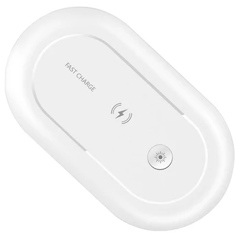 

10W Quick Fast Wireless Charger Automatic Sanitizing for iPhone XR Samsung S8 S9 S10Charger UV Sterilizer Disinfection Box White