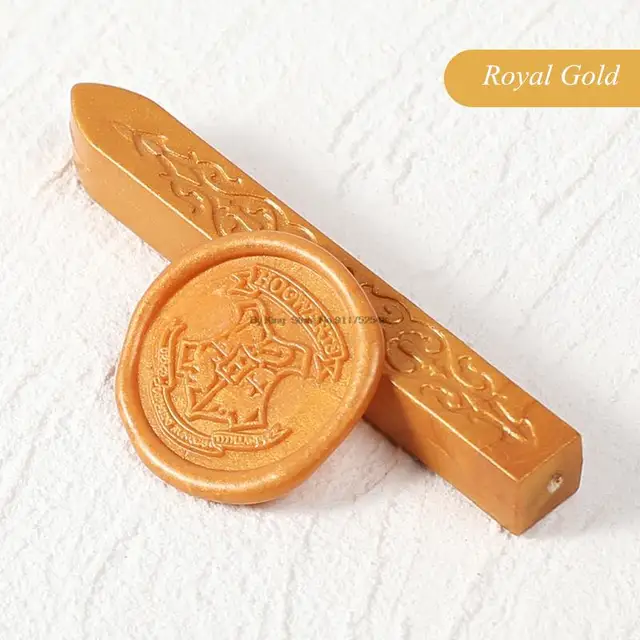24 Colors Flower Seal Wax DIY Card Invitations Envelope Retro Wax Seal Stamp Wax Seal Magic Arrow Pattern Wax Stick With Wick Roysl Gold
