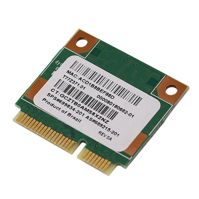 150 Мбит/с 2,4 ГГц RT3290 802.11B/G/N беспроводной WLAN WiFi+ Bluetooth BT 3,0 Половина мини PCI-E карта для hp CQ58 M4 M6 4445S DV4