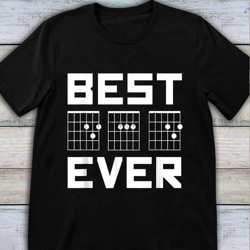 Мужские аккорды Best Dad Ever Guitar для музыканта Father_s Day футболка |