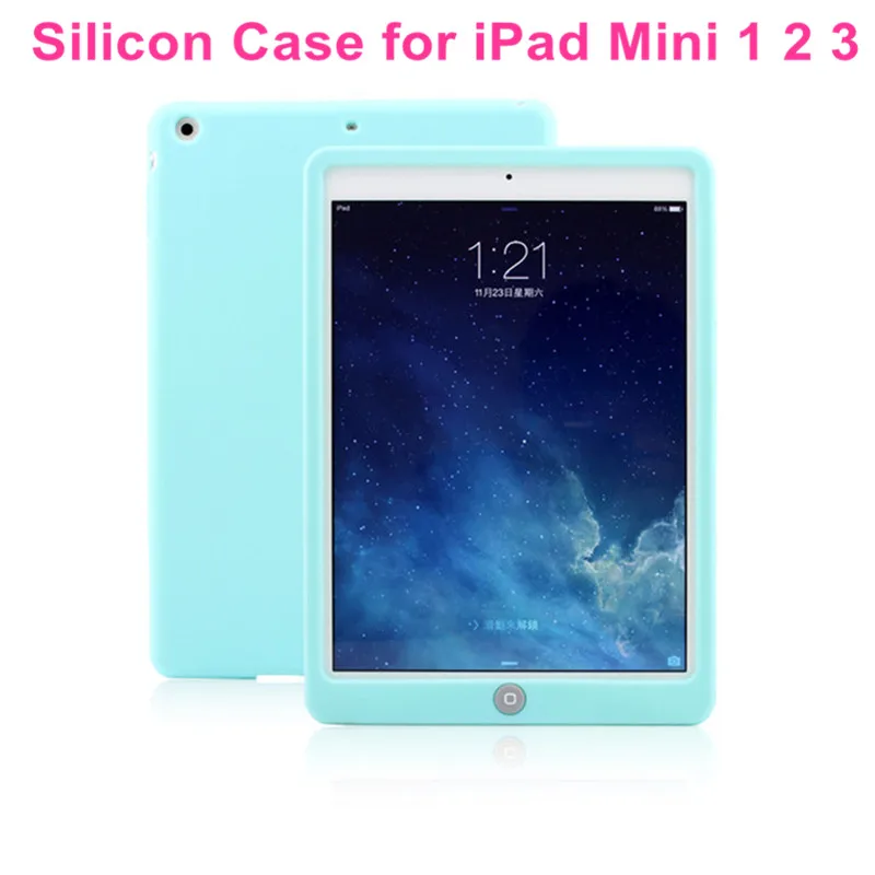 Mini 321 Green Силиконовый чехол для ipad mini 1 2 3 Чехол полностью защищает кожу мягкий чехол для ipad mini 5 чехол Мягкая задняя крышка для ipad mini 4 - Цвет: Mini 321 Green