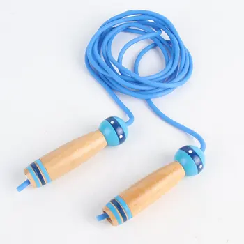 

Wooden Handle Skipping Rope Children Outdoor Exercise Sports Jump Rope