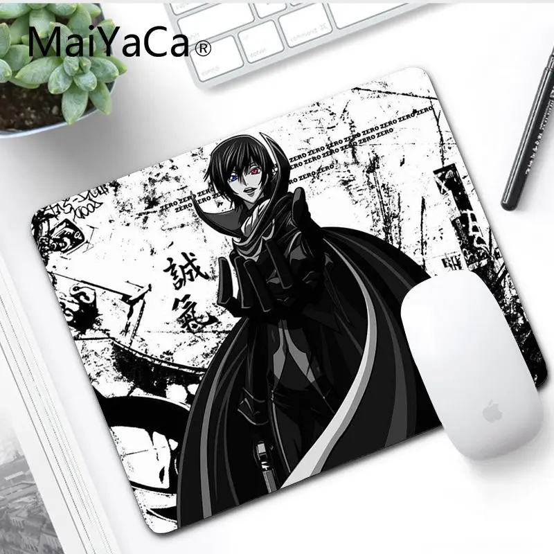 MaiYaCa Code Geass lelouch индивидуальные коврики для мышки для ноутбука коврик для мышки в стиле аниме Удобная мышка коврик игровой защелка для мыши - Цвет: No LockEdge 20x25cm