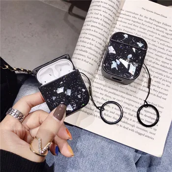 

Luxury Conch Shell Sequin Case For Apple Airpods 2/1 Cover Cute Silicone Headphone Cases For airpod Earphone Funda For air pods
