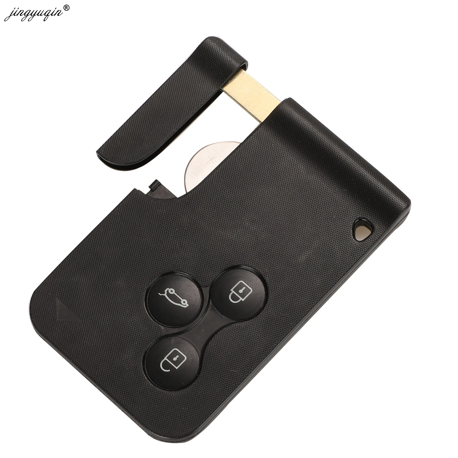 Jingyuqin 20 шт 3 кнопки 433 МГц ID46 PCF7947 чип и вставка маленькое лезвие дистанционного смарт-ключ карта для Renault Megane Scenic Grand