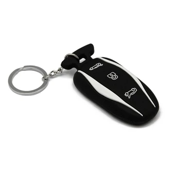 

Black silicone key Bag remote key set for Tesla model S 60 75 85 100D