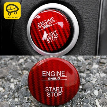

CarManGo for Mercedes Benz C Class W205 2016-2019 Auto Car Start Stop Button Cover Trim Frame Sticker Decoration Accessories