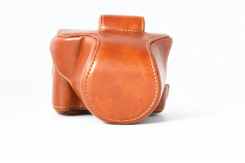 

A Generation of Fat Applicable Canon Mirrorless Camera EOS M5 M50 15-45 Size M5 Leather Case Camera Bag