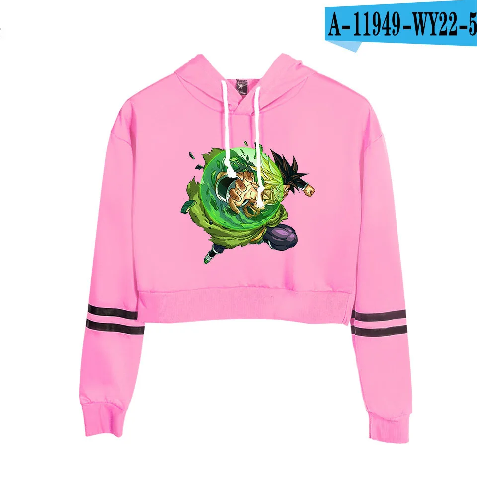 Принт толстовка с драконом sweashirts короткие сексуальные толстовки для женщин укороченный топ рубашка Повседневный пуловер с капюшоном одежда с длинными рукавами - Цвет: A11949-5