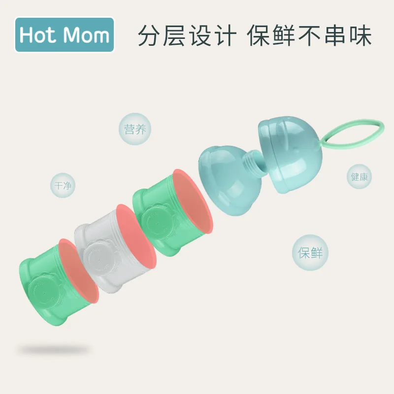 Hotmom коробка для сухого молока для младенцев портативная для заполнения банки для сухого молока большая емкость коробка для хранения детского сухого молока