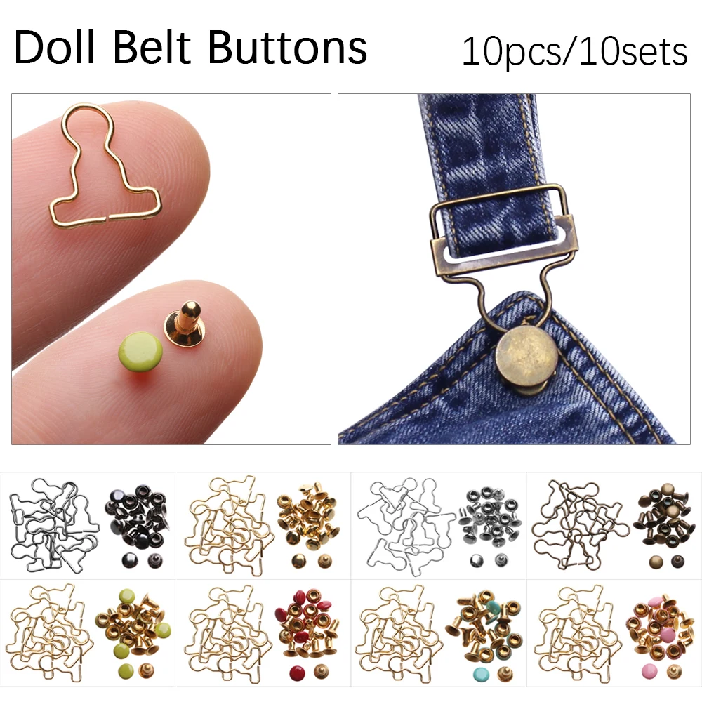 Metal Mini Buckles for 1/6 Dolls DIY Clothes Shoes Bags